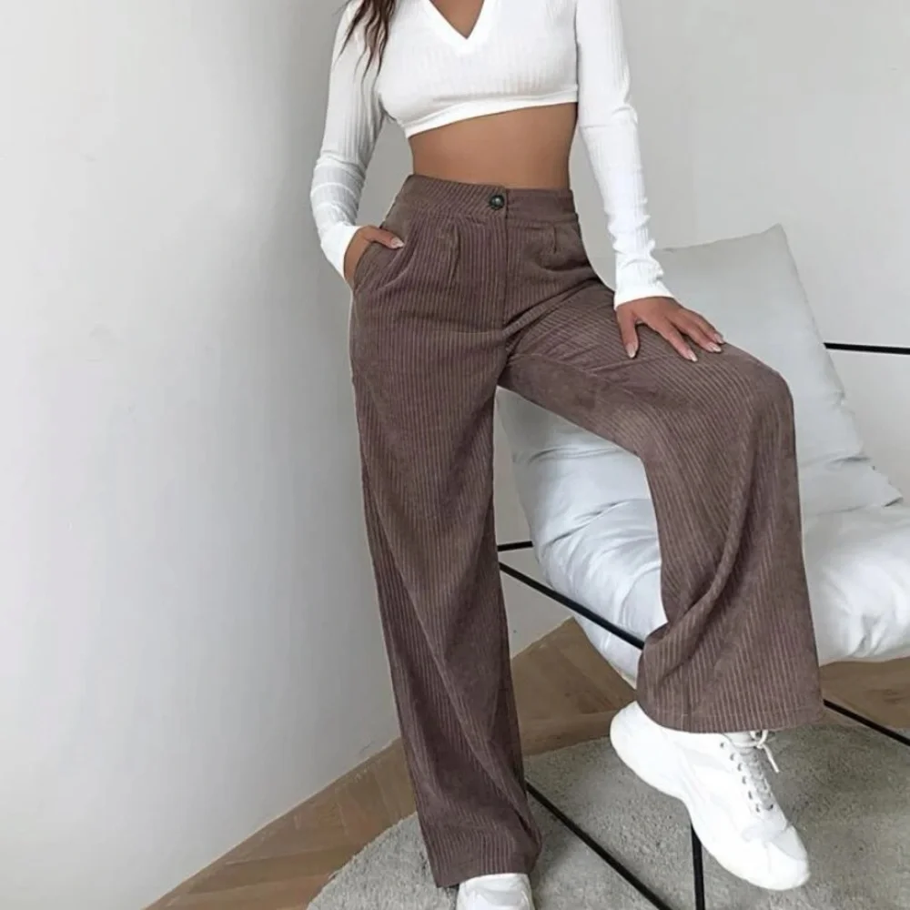 Brown corduroy pants - Picture 1 of 7